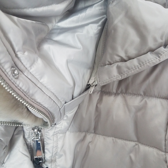 NWT Nine West hooded puffer coat gray Small - Picture 13 of 16